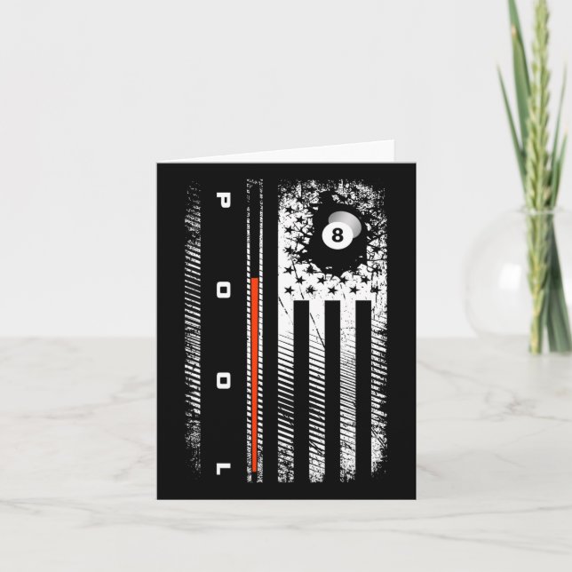 Carte Joueur de billard américain - Bill (Devant)