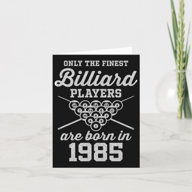 Carte Joueur de billard de 40 ans 40e anniversaire (Devant)