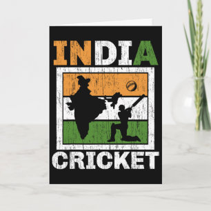 Carte Joueur de cricket indien Cricketeur T et Ll Amour