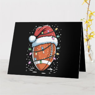 Carte Joueur de football américain de Noël Sports Santa