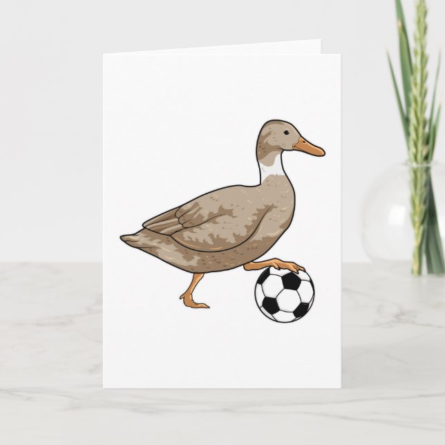 Carte Joueur de football canard (Devant)