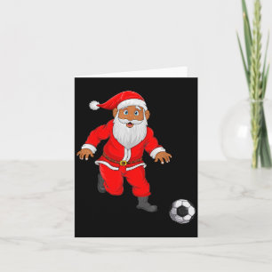 Carte Joueur de football Père Noël Pajamas de Noël Drôle