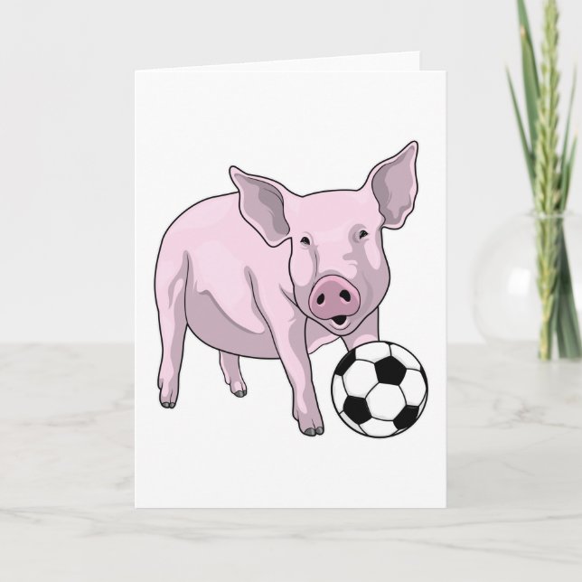 Carte Joueur de football Porc Football (Devant)