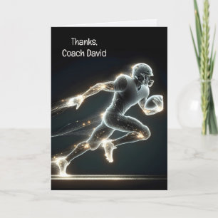 Carte Joueur De Football Pour Coach Merci