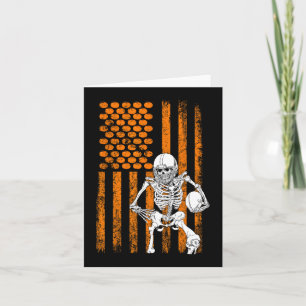 Carte Joueur de football Ventilateur Cadeau Skeleton Hal