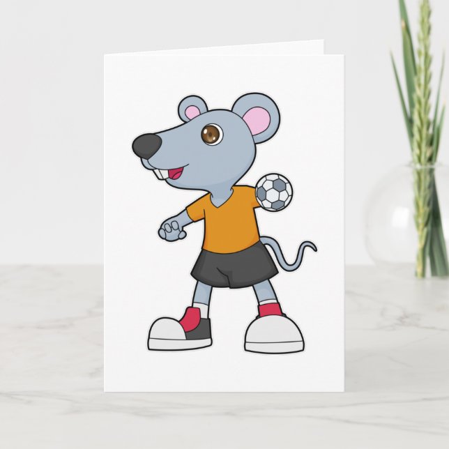 Carte Joueur de handball à main Souris Handball (Devant)