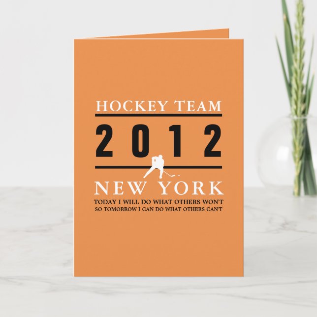 Carte Joueur de hockey (Devant)