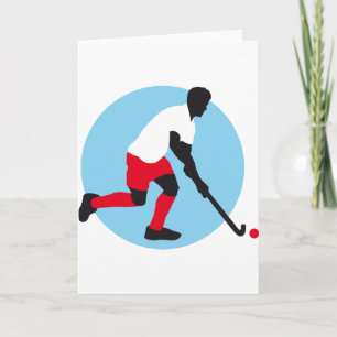 Carte Joueur de hockey sur gazon