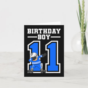 Carte Joueur de hockey sur glace 11 ans Joueur de hockey