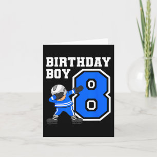 Carte Joueur de hockey sur glace de 8 ans Joueur de hock