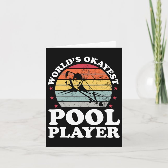 Carte Joueur de la piscine Okayest Funny Billard Lover P (Devant)