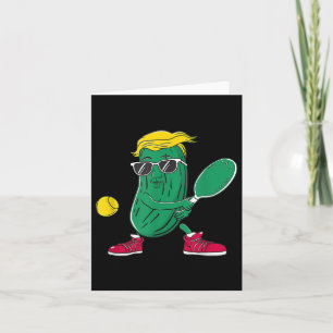 Carte Joueur de Pickleball Patriotique Drôle Joue au Pic