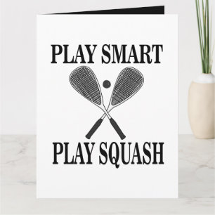 Carte Joueur de squash sportif Anniversaire