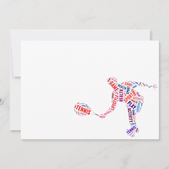 Carte Joueur de tennis (Devant)