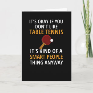 Carte Joueur de tennis de table cadeaux Ping Pong Coach 