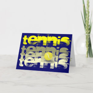 Carte Joueur de tennis Joyeux anniversaire