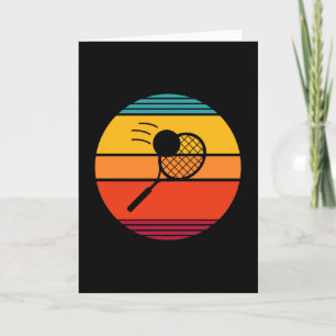 Carte Joueur de tennis rétro