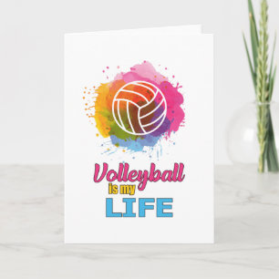 Carte Joueur de volleyball de plage de volleyball de l'é