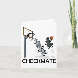 Carte Joueur D'Échecs Chessboxing Et Matt De Contrôle De