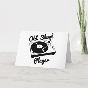 Carte Joueur Old Skool Disque Vinyle Platine DJ