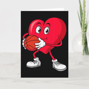 Carte Joueurs de cœur rouge de la Saint-Valentin Sketll 