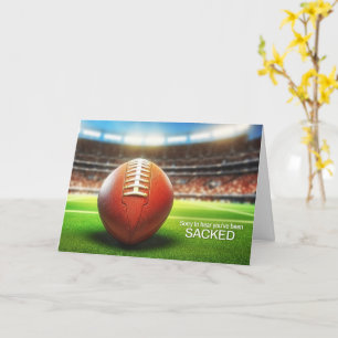 Carte Joueurs sur le terrain avec un thème de football p
