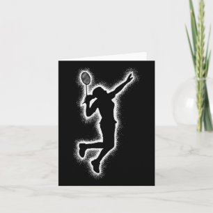 Carte Joueuse Badminton Navette Filles Enfants Badminton