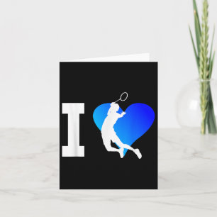 Carte Joueuse de Badminton Mens Navette Squash Femmes
