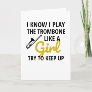 Carte Joueuse de Trombone  Trombonisme des femmes