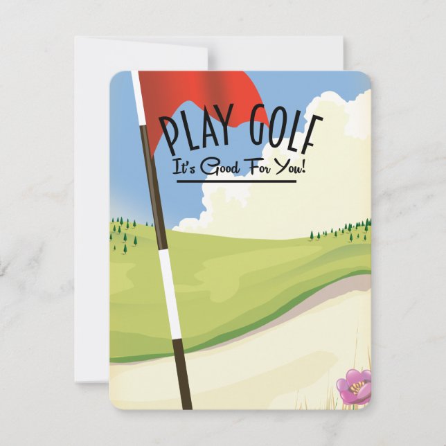 Carte Jouez au golf ! C'est bon pour vous ! (Devant)