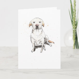 Carte Jour d'anniversaire du chien d'un récupérateur de 