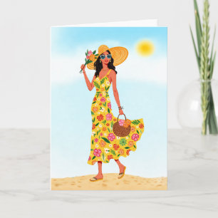 Carte Jour dans la papeterie Sun Watercolor