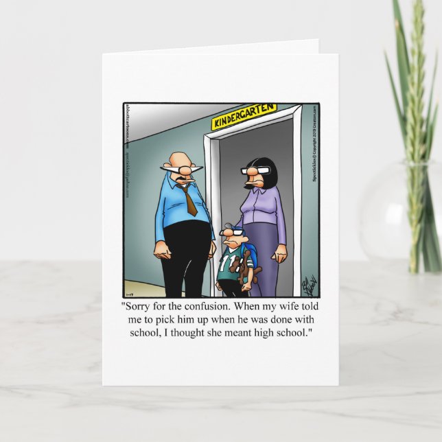 Carte Jour d'appréciation amusant de l'enseignant (Devant)