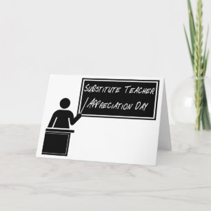 Carte Jour d'appréciation des enseignants suppléants