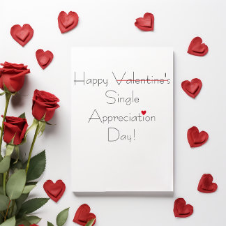 Carte Jour d'appréciation unique Saint-Valentin