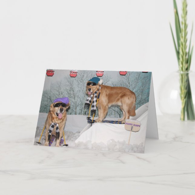 Carte Jour de Golden Retriever (Devant)