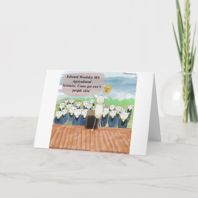 Carte Jour de graduation en mouton drôle (Devant)