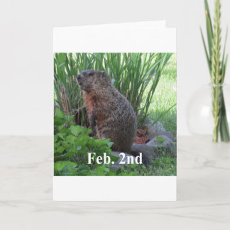 Carte Jour de Groundhog