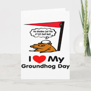 Carte Jour de Groundhog