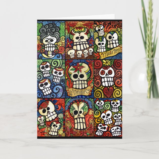 Carte Jour de la collection morte de crânes de sucre (Devant)