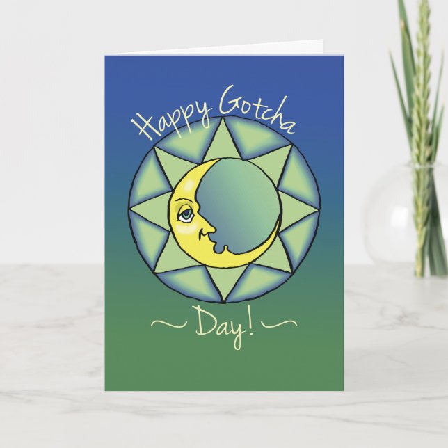 Carte Jour de la Gotcha / Anniversaire de l'adoption Lun (Devant)