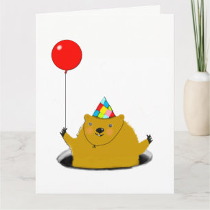 Carte Jour de la marmotte Anniversaire