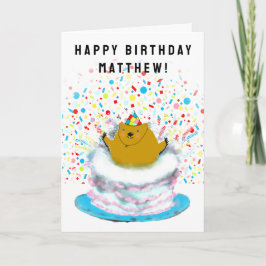 Carte Jour de la marmotte personnalisée Anniversaire