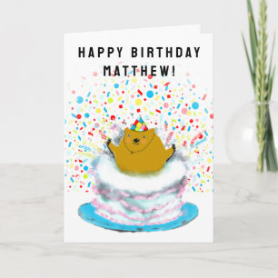 Carte Jour de la marmotte personnalisée Anniversaire