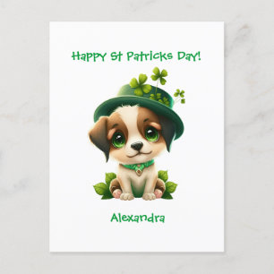 Carte Jour de la Saint Patrick avec mignon Leprech