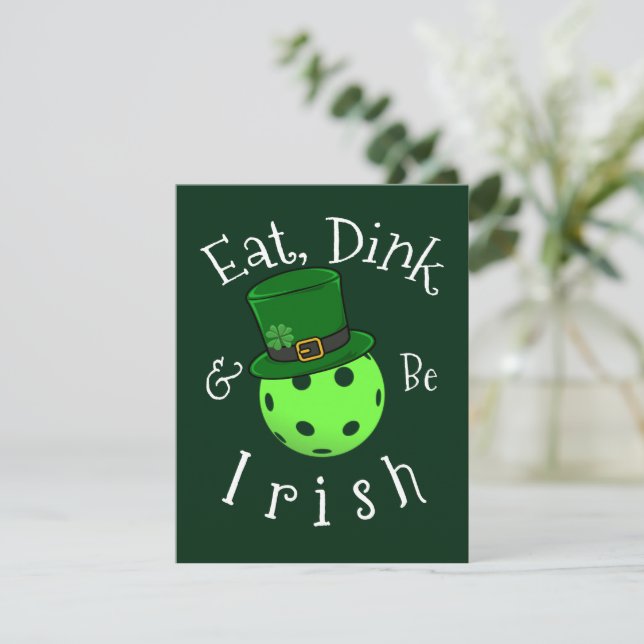 Carte Jour de la Saint Patrick de balle (Debout devant)
