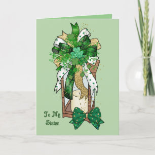 Carte Jour de la Saint Patrick pour votre soeur Sh