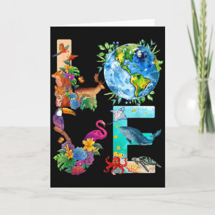 Carte Jour de la Terre Love World 2022 Planète Environne