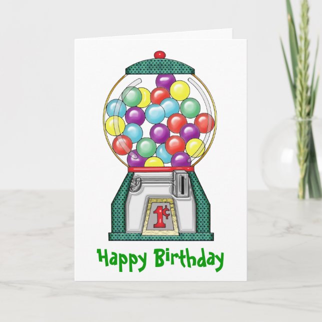 Carte Jour de l'anniversaire de Gumball Goodies (Devant)