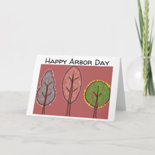 Carte Jour de l'arbre _3 arbres